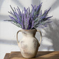 Emotionally Grounded Vase, Vaseking Large Ceramic Rustic Vase with 2 Handles, 8.6 inch Minimalist Decorative Farmhouse Tall Vases for Home Decor, Living Room, Enterway, Table Decoration,Terra