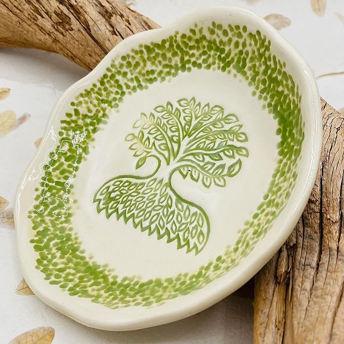 Tree of Life 6" Bowl, Handmade Pottery, Dish, Artisan Crafted in USA