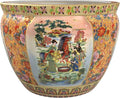 Red Lantern 18" Horse in Meadow Porcelain Fishbowl